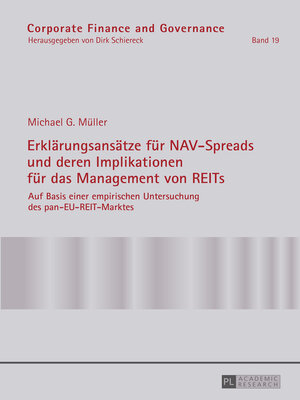 cover image of Erklaerungsansaetze fuer NAV-Spreads und deren Implikationen fuer das Management von REITs